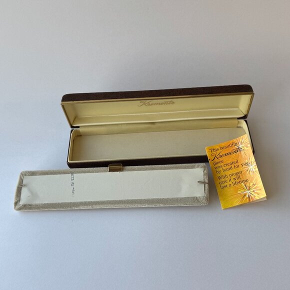 VINTAGE (NEW) KREMENTZ Rose & Leaf 14kt Gold Overlay Bracelet - Picture 7 of 8